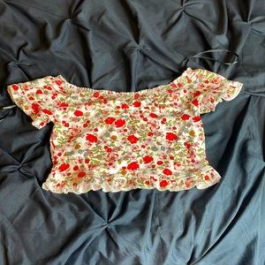 Flower crop top